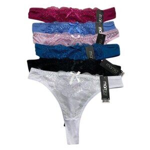 Bundle of 6 Lace Thong Panties